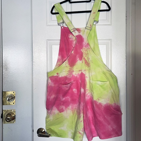Swoverall Swovie Tie Dye Romper/Short Overalls - Picture 2 of 3